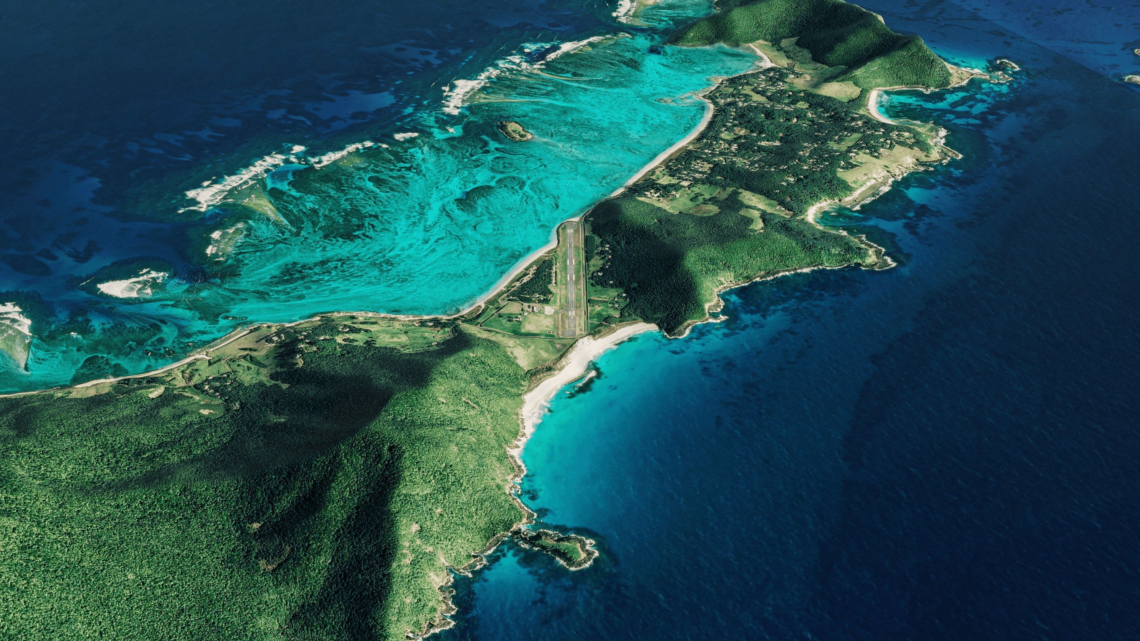 tropical island terrain lord howe island full 3d model Low-poly 3D model_3