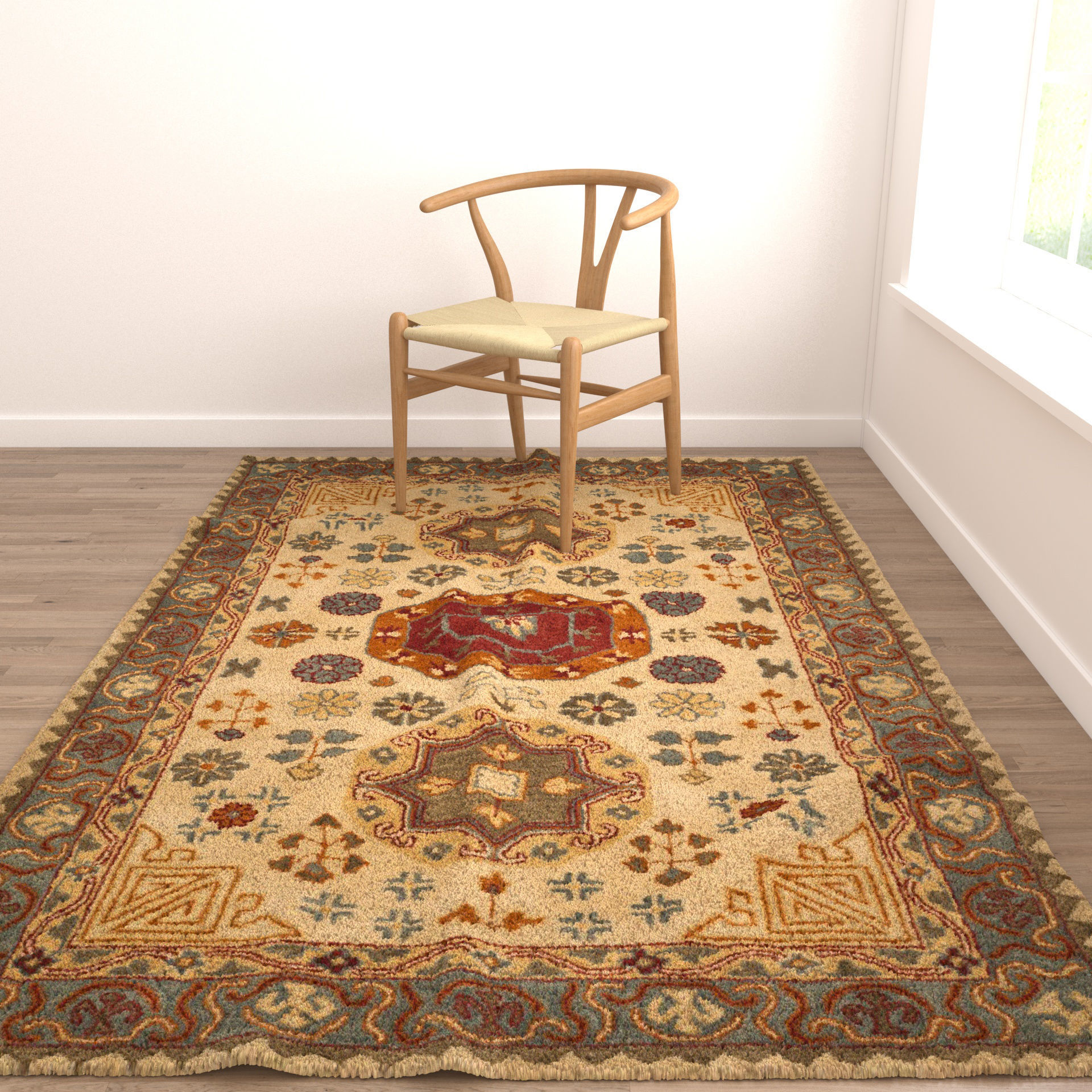 Rugs No 877 Low-poly 3D model_4