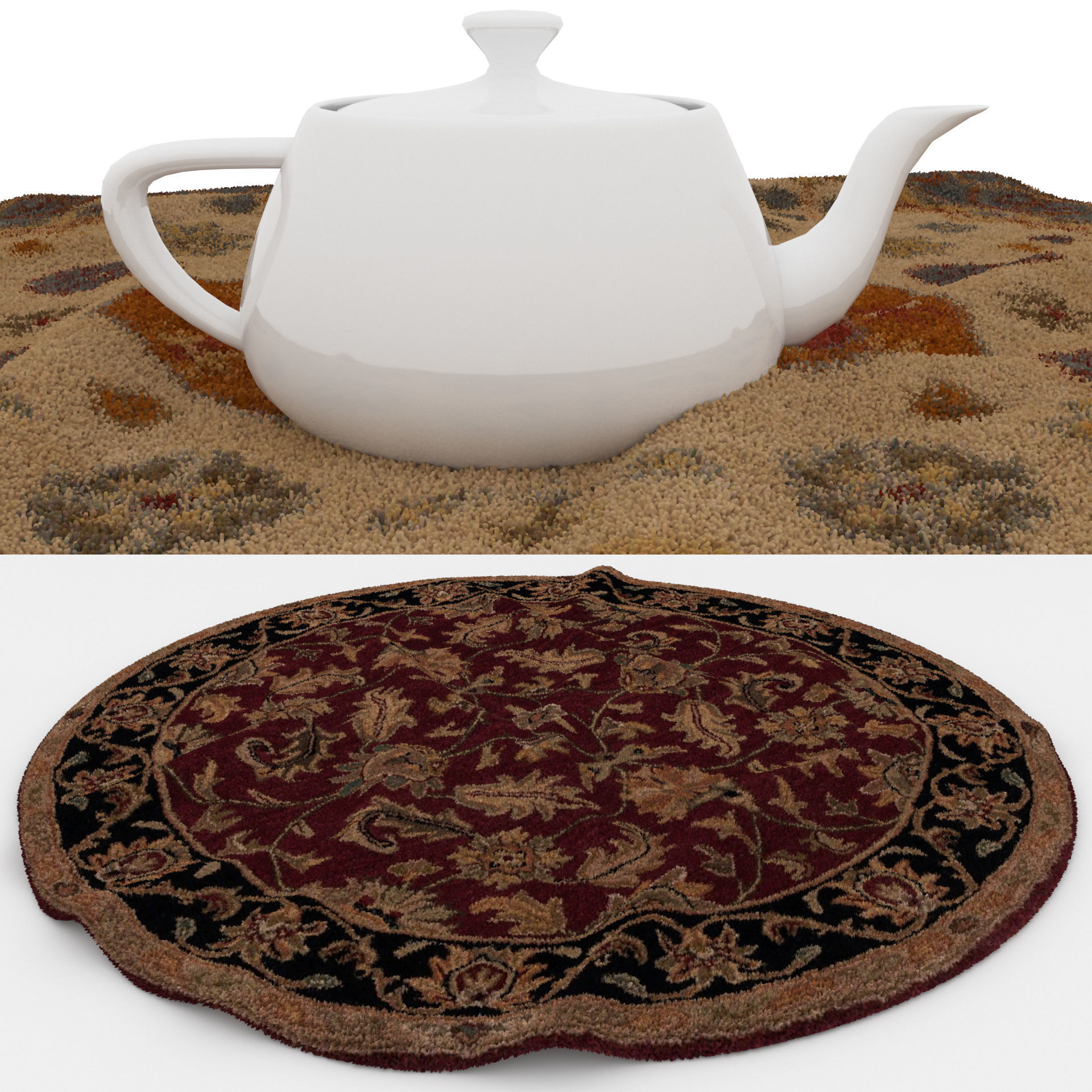 Rugs No 877 Low-poly 3D model_1