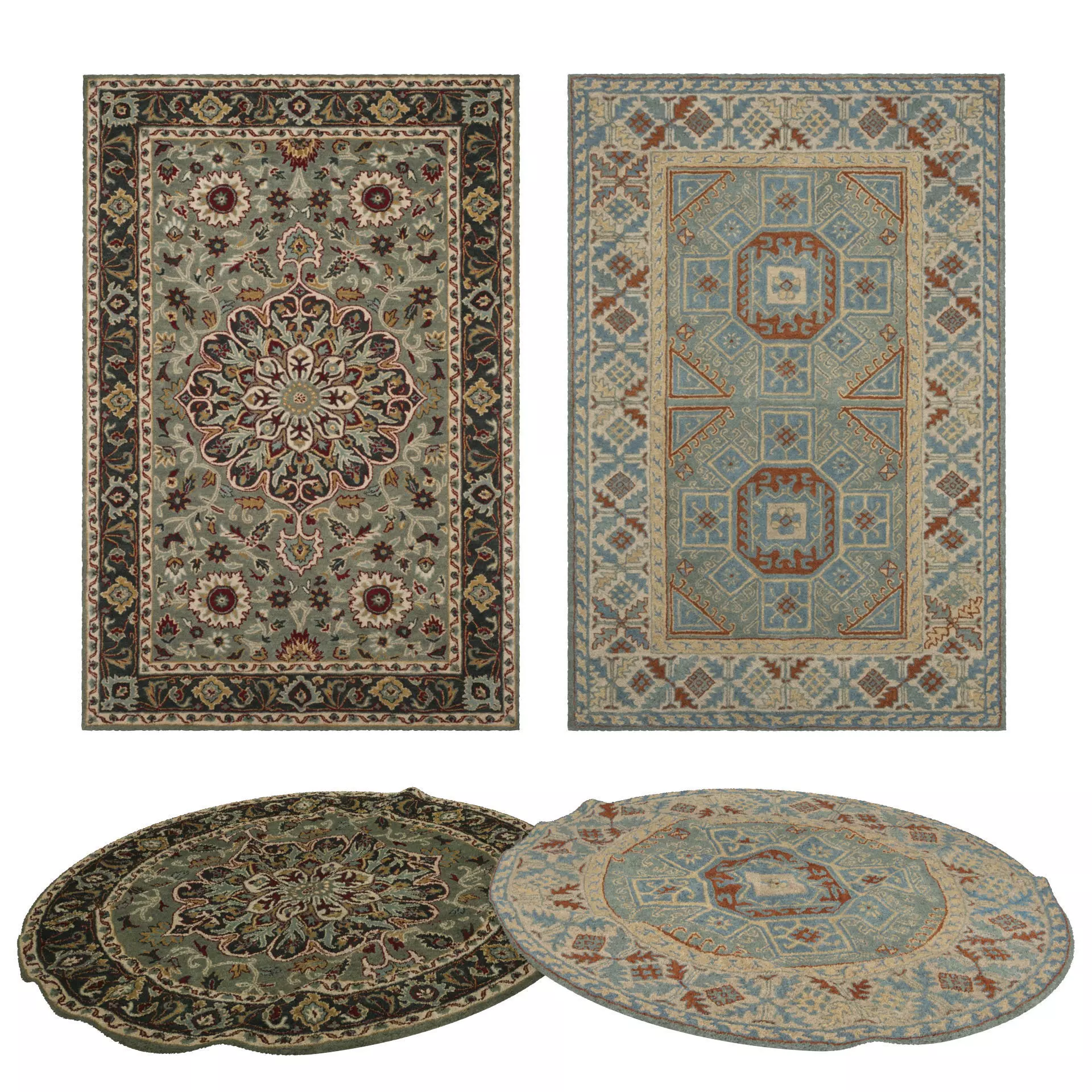 Rugs No 878 Low-poly 3D model_0