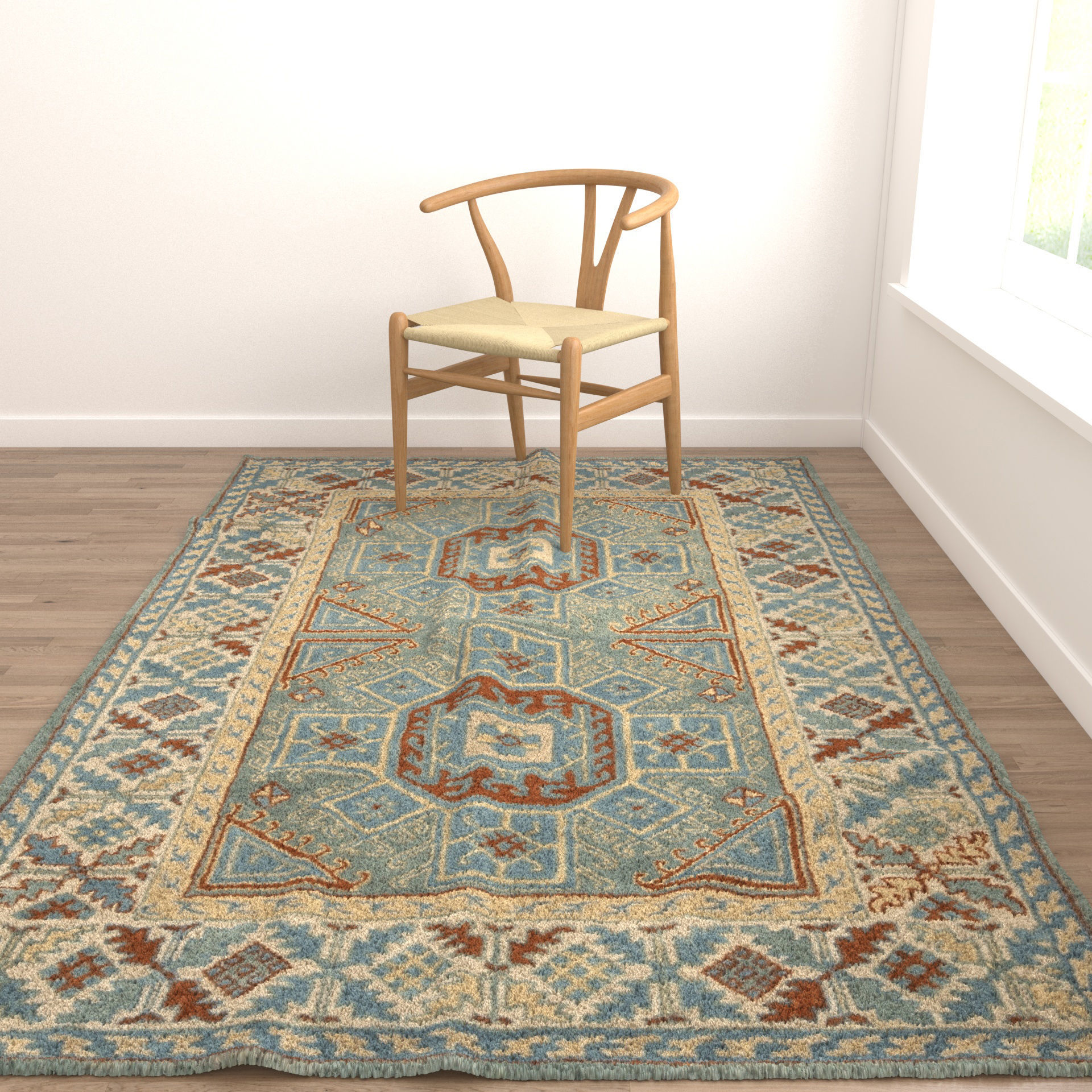 Rugs No 878 Low-poly 3D model_4