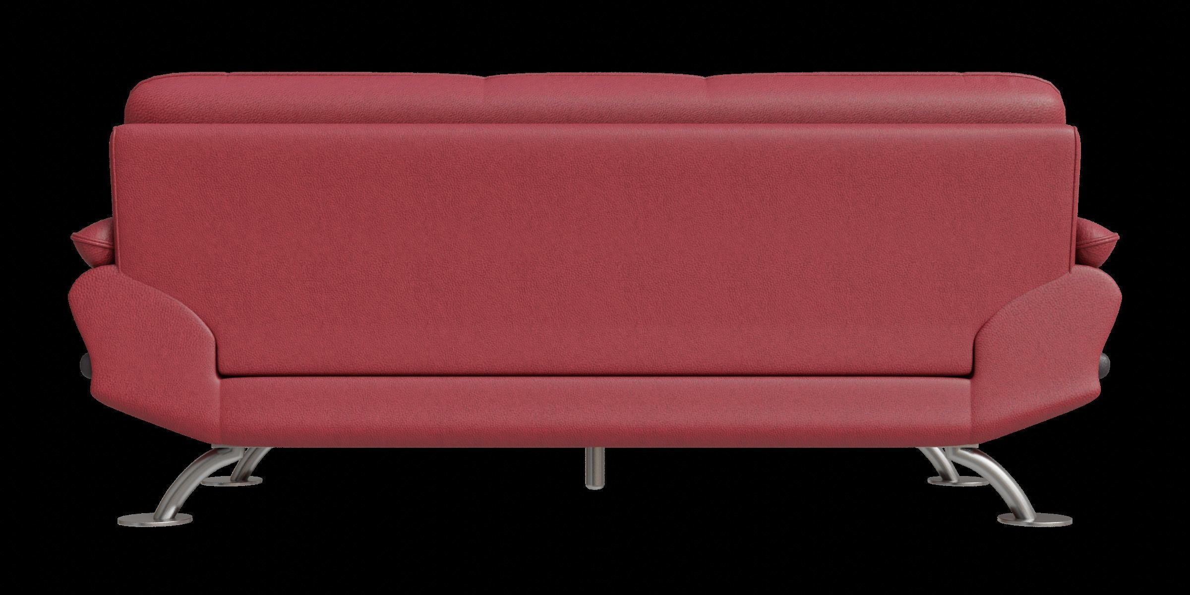 Red And Black Line Leather Sofa 3D model_6