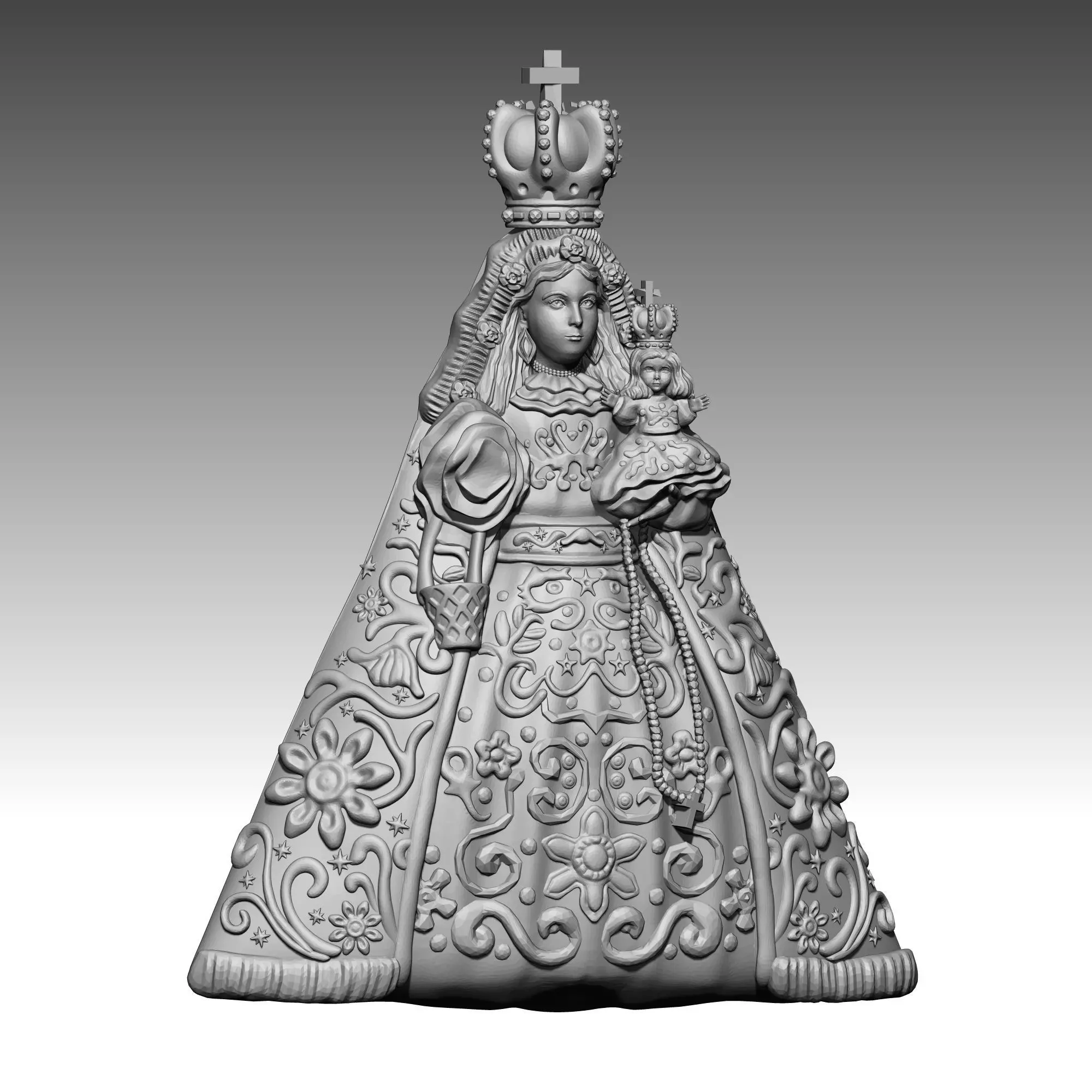 Virgen de Chapi 3D print model