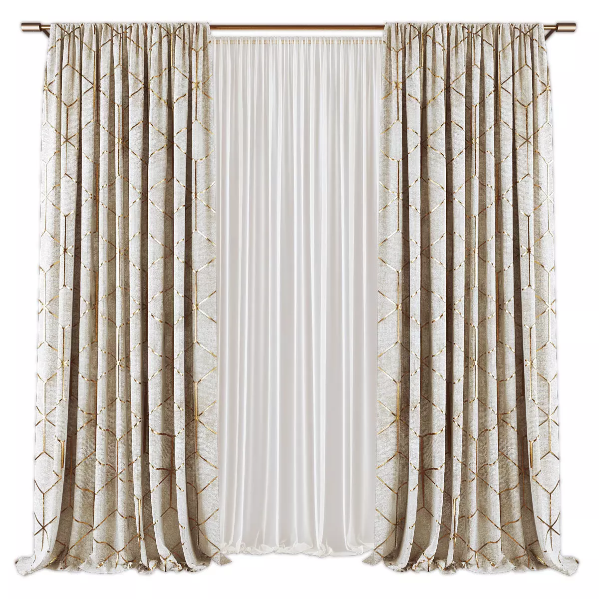 Curtains586 3D model_0