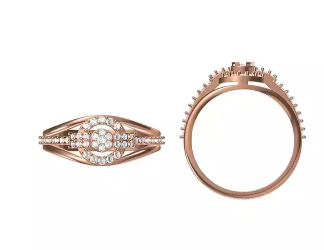 Women Wedding Engagement Ring STL JCD Details