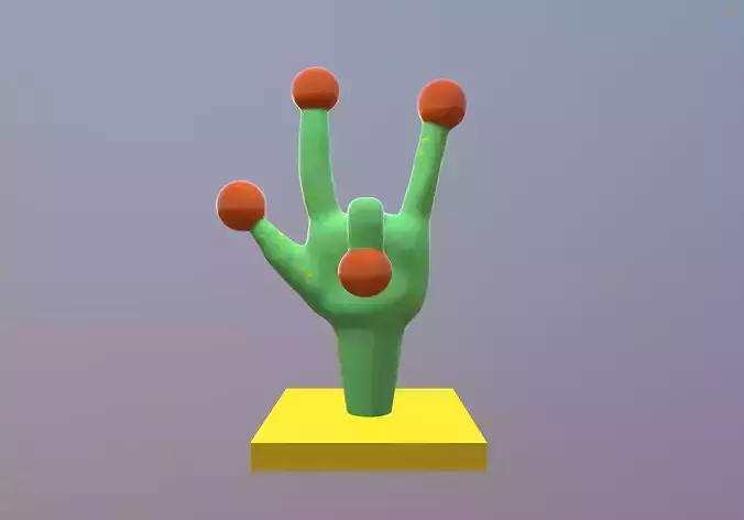 frog hand 3D model
