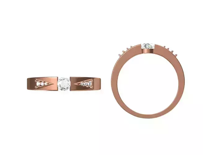 Women Wedding Engagement Ring STL JCD Details