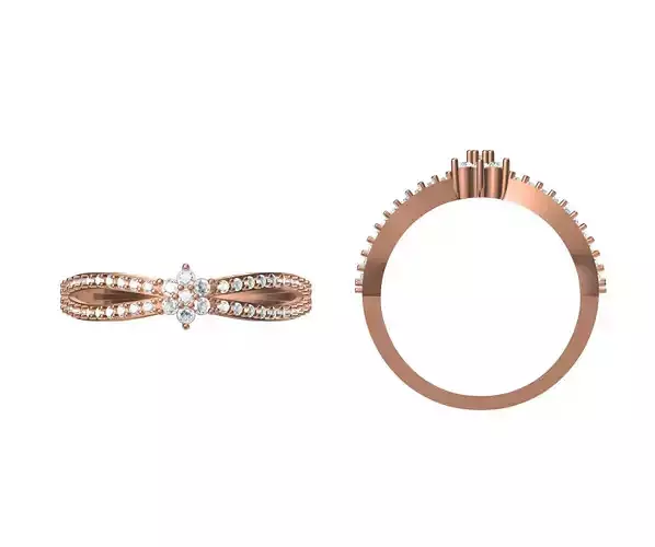 Women Wedding Engagement Ring STL JCD Details