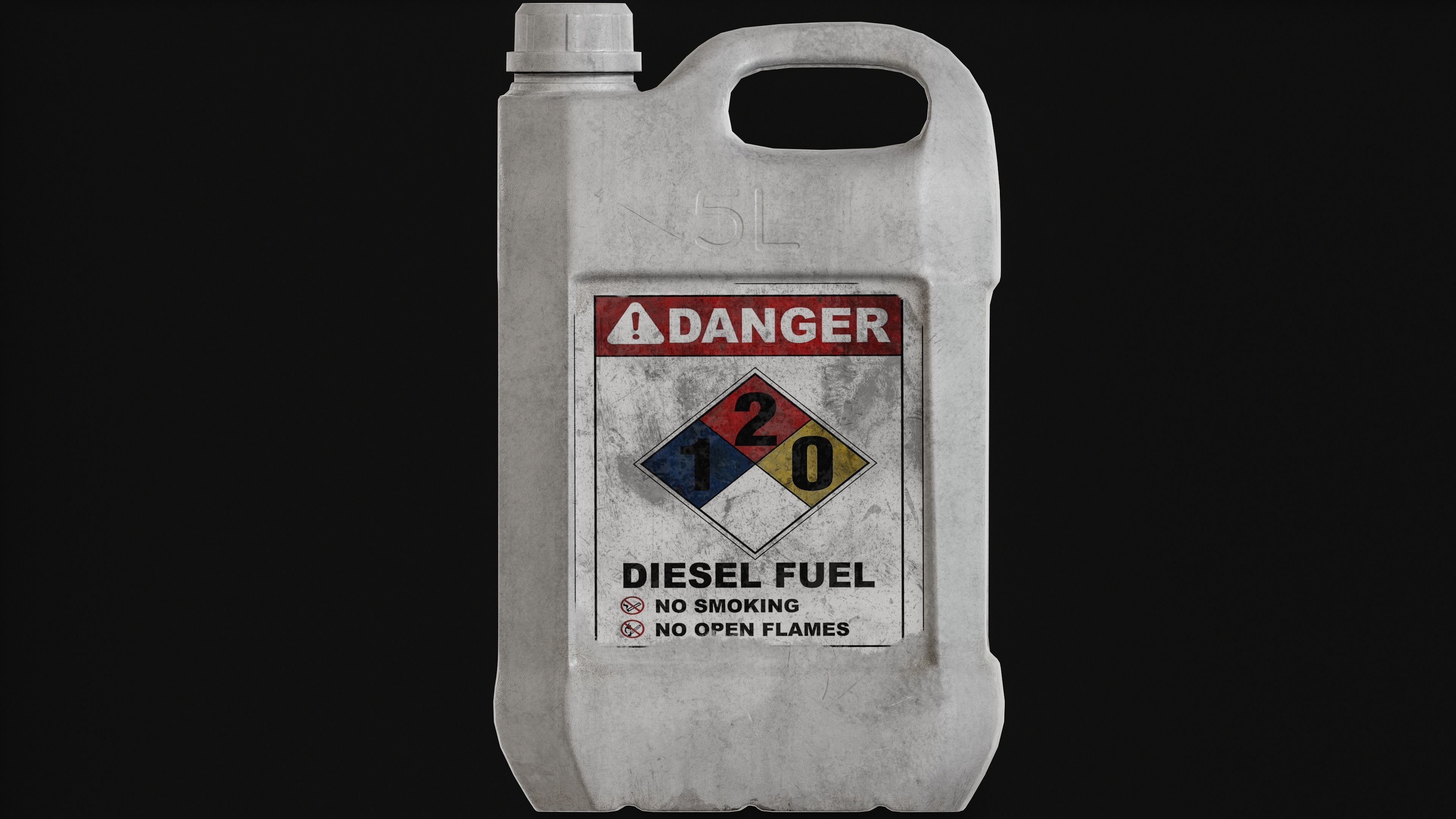 Gas Can Low-poly 3D model_18