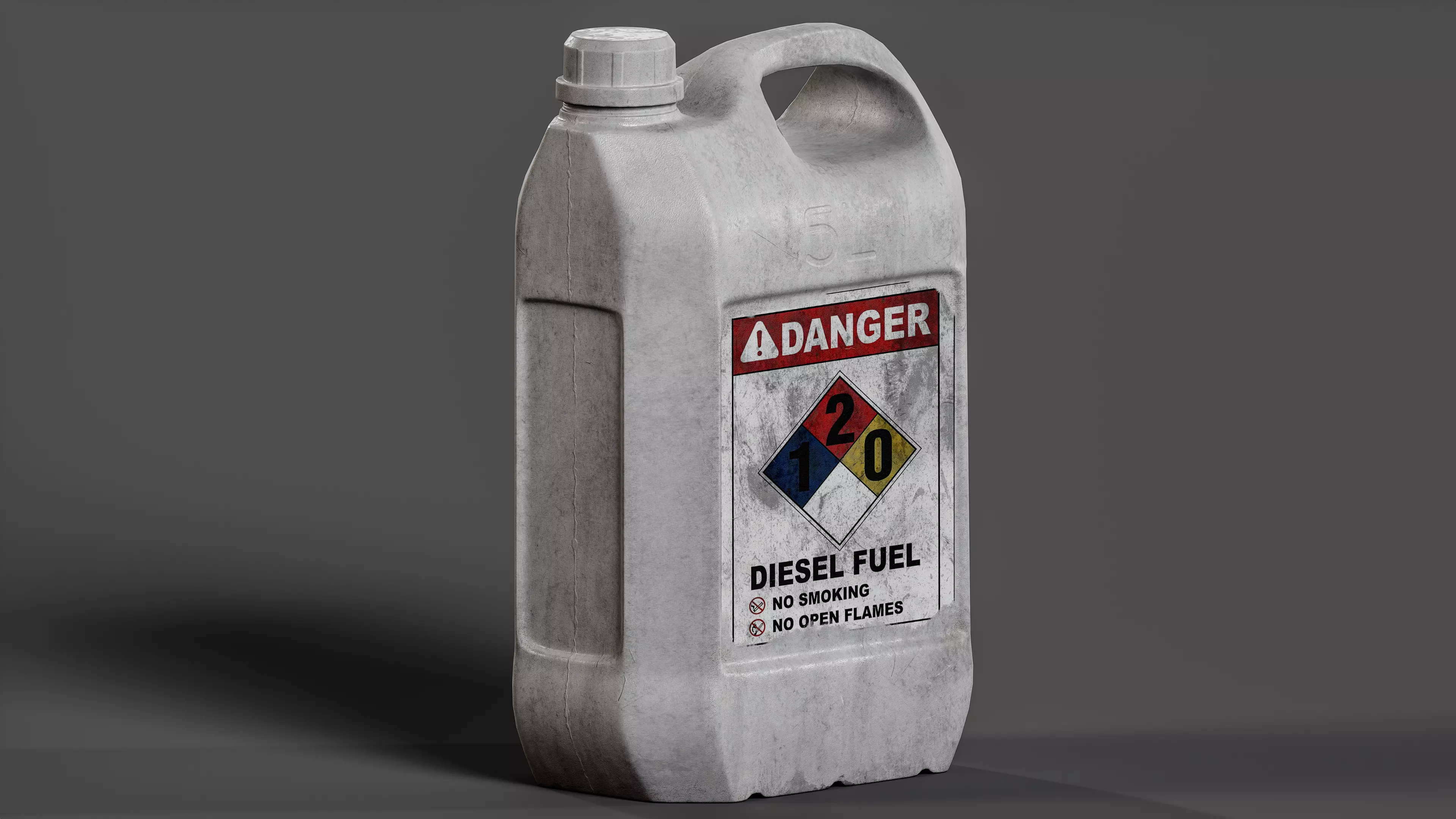 Gas Can Low-poly 3D model_0