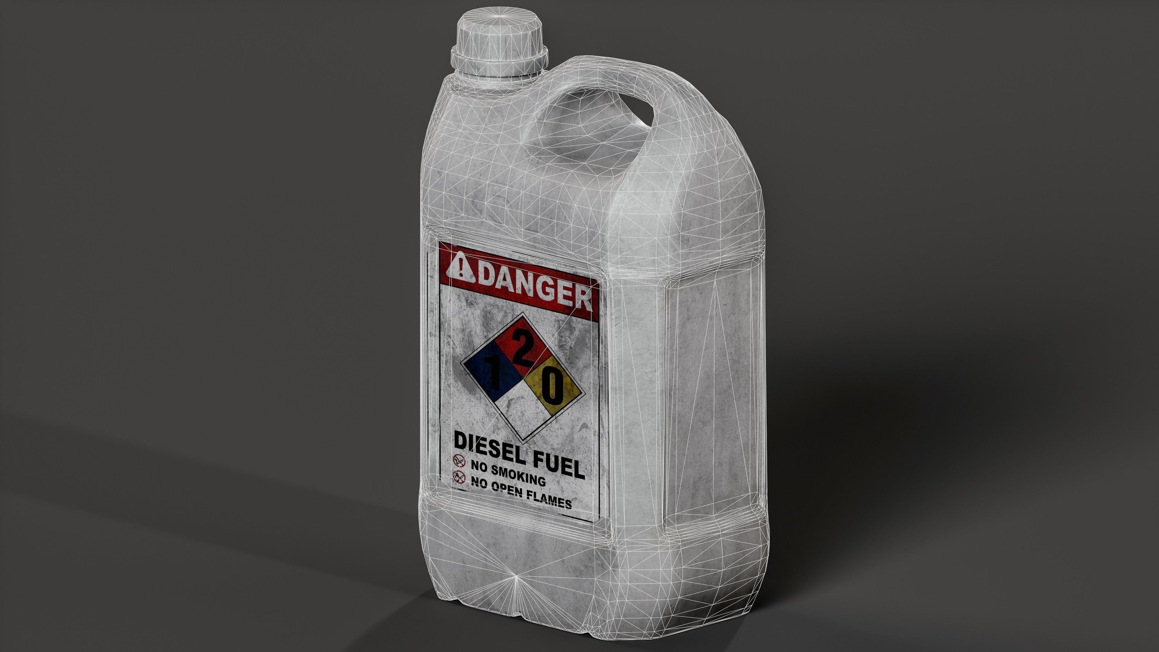 Gas Can Low-poly 3D model_6