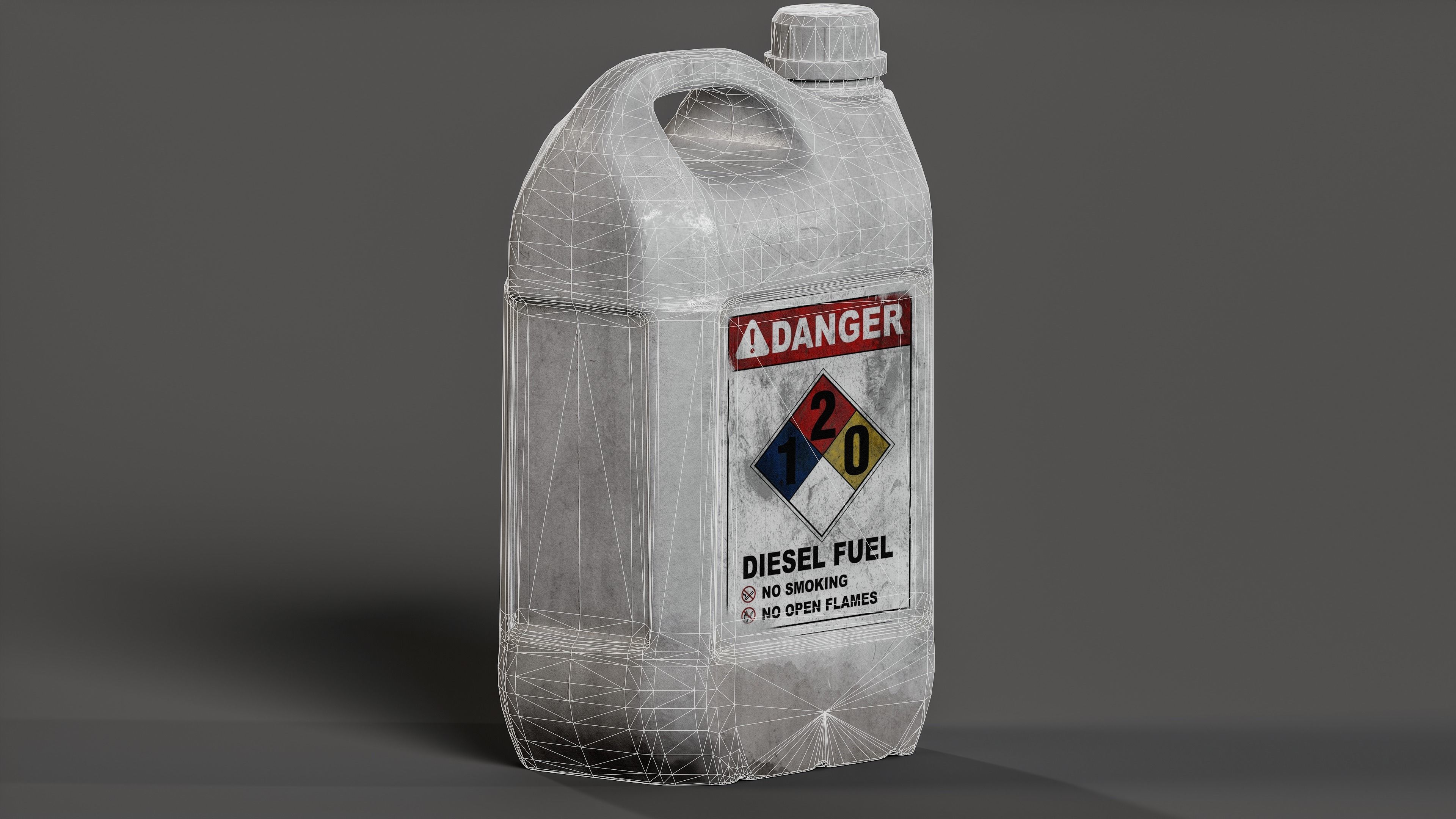 Gas Can Low-poly 3D model_10