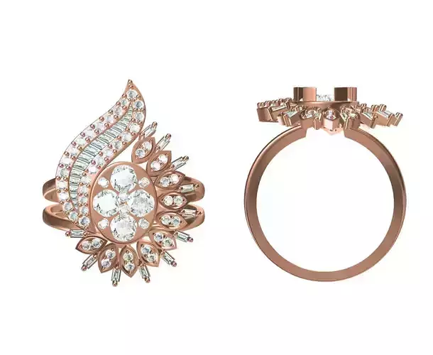 Wedding Engagement Women Ring STL JCD Details