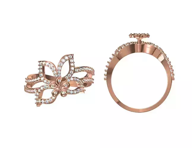 Wedding Engagement Women Ring STL JCD Details