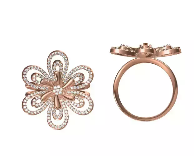 Wedding Engagement Women Ring STL JCD Details