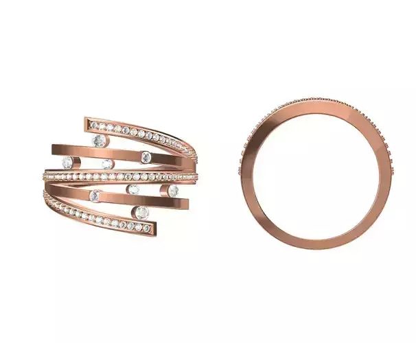 Wedding Engagement Women Ring STL JCD Details