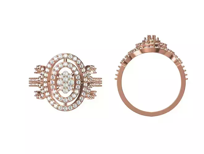 Wedding Engagement Women Ring STL JCD Details