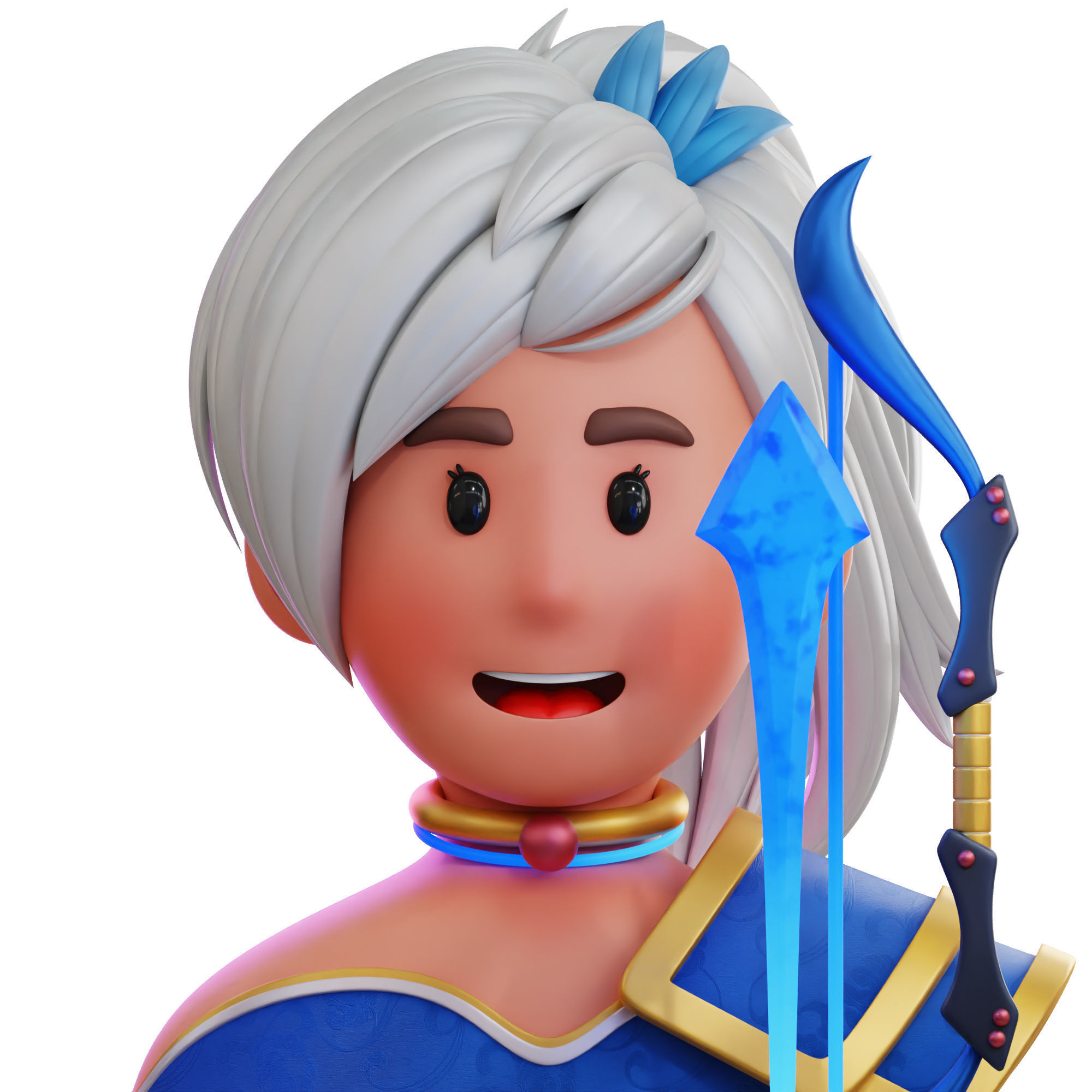 Game Role Player Icon Pack 3D Model Low-poly 3D model_13