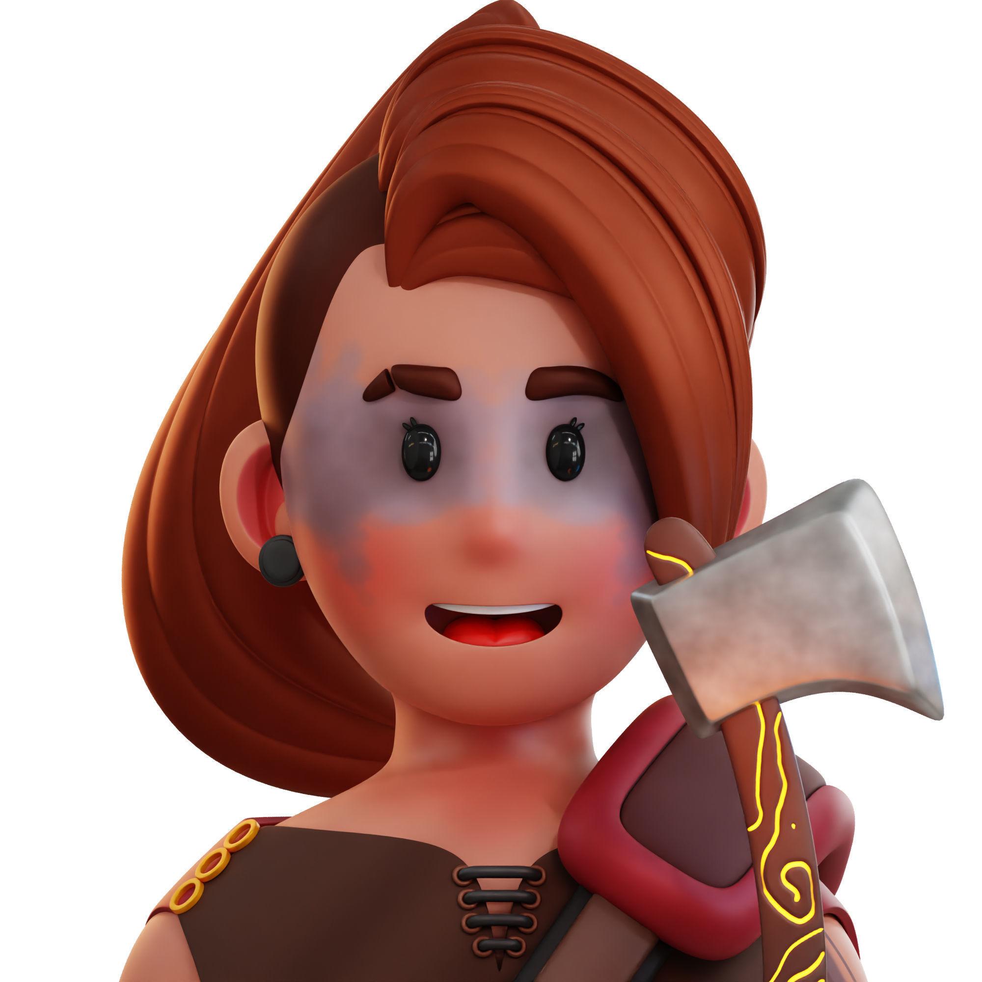 Game Role Player Icon Pack 3D Model Low-poly 3D model_9