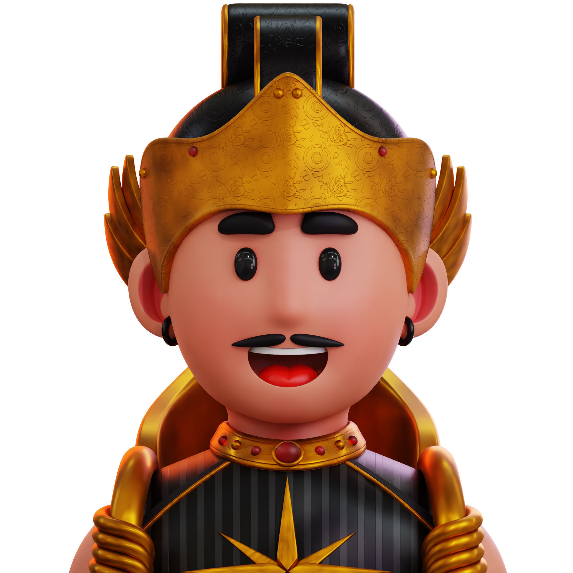 Game Role Player Icon Pack 3D Model Low-poly 3D model_1