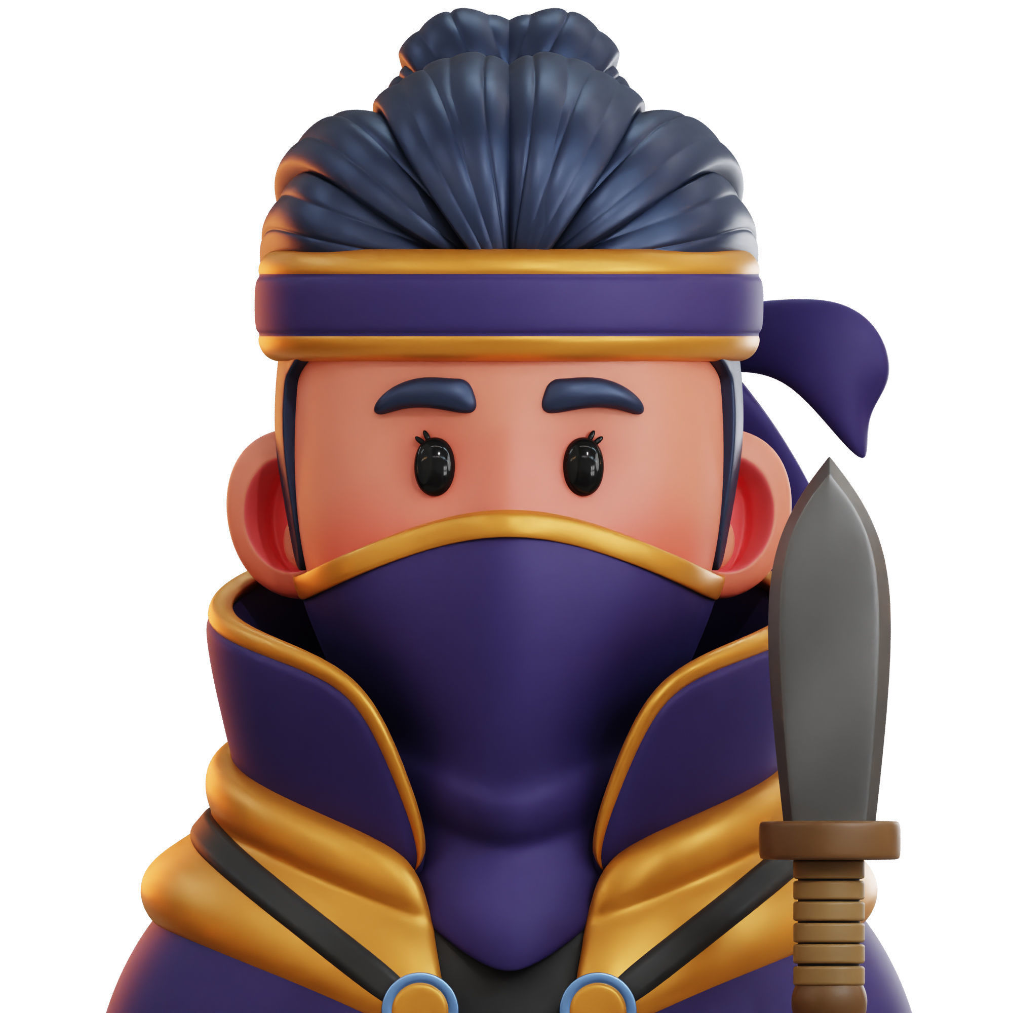 Game Role Player Icon Pack 3D Model Low-poly 3D model_17