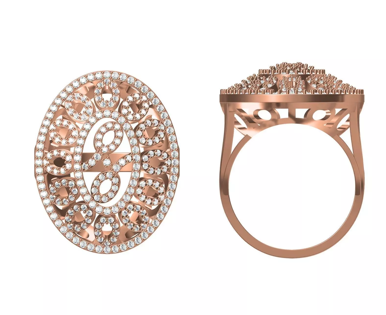 Wedding Engagement Women Ring STL JCD Details 3D model 3D printable ...