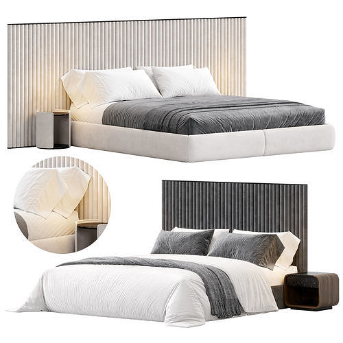 Biarritz Slim Bed by Flexform 3D model