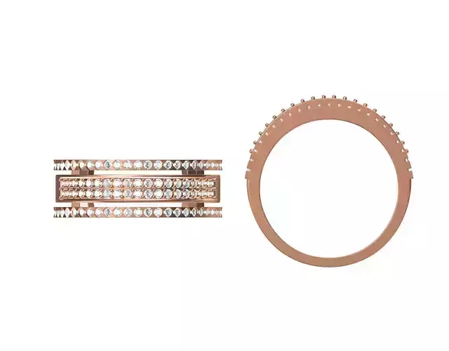 Wedding Engagement Women Ring STL JCD Details