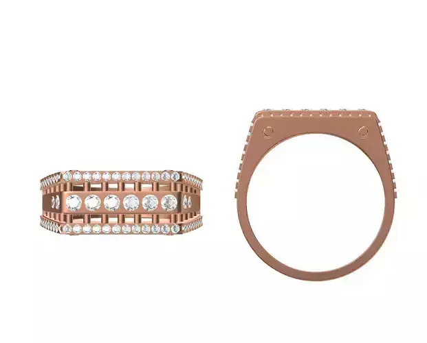 Wedding Engagement Women Ring STL JCD Details