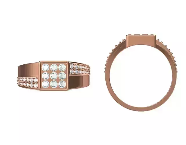 Wedding Engagement Women Ring STL JCD Details