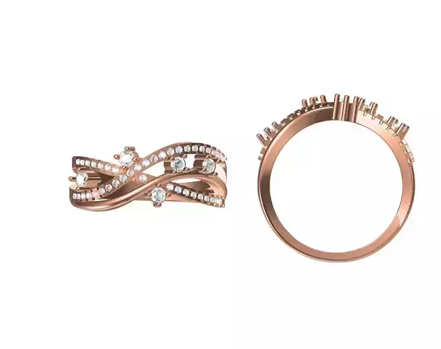 Wedding Engagement Women Ring STL JCD Details