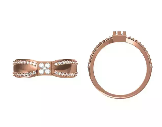 Wedding Engagement Women Ring STL JCD Details