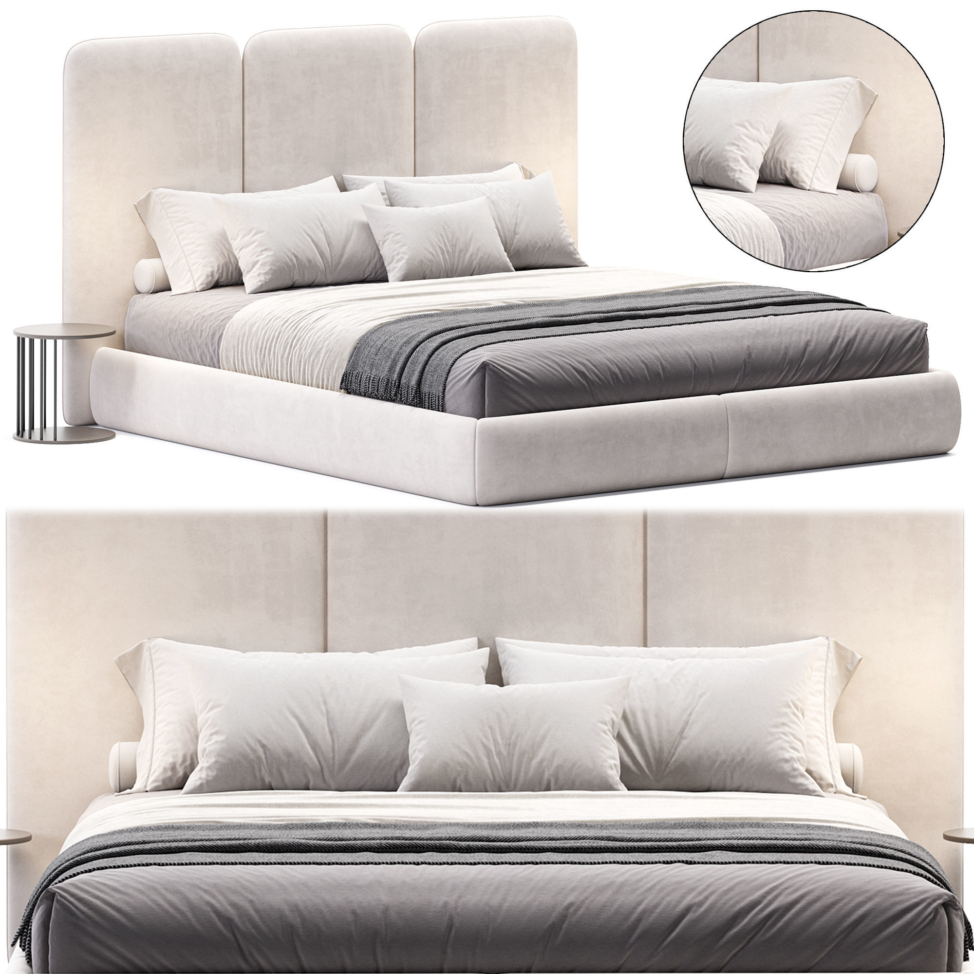 Mountain Bed 3D model_1