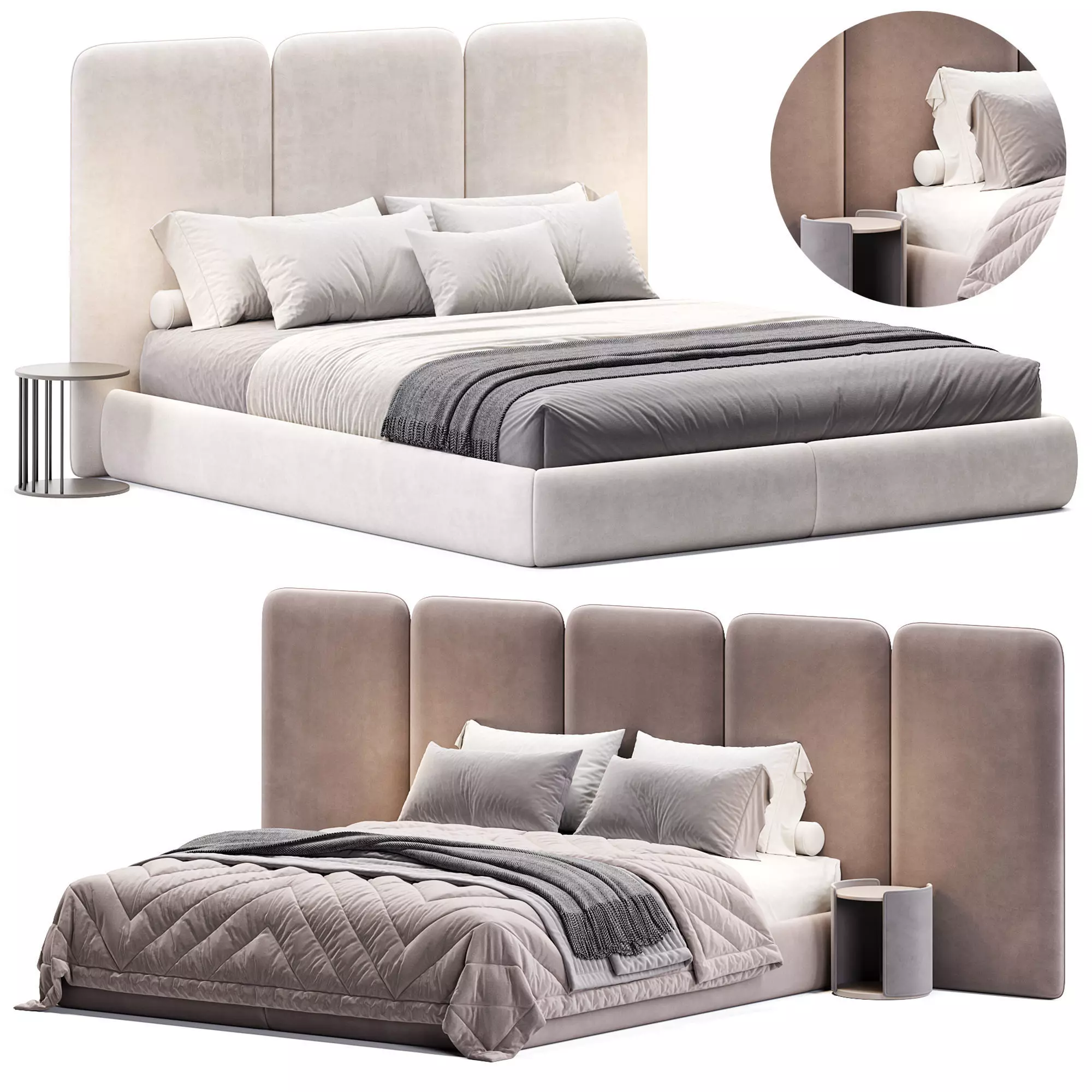 Mountain Bed 3D model_0