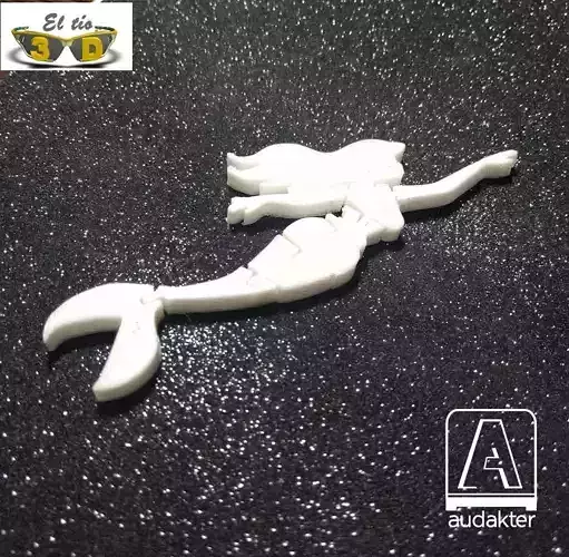 La sirenita - Flexi 3d design - 3d print 3D print model