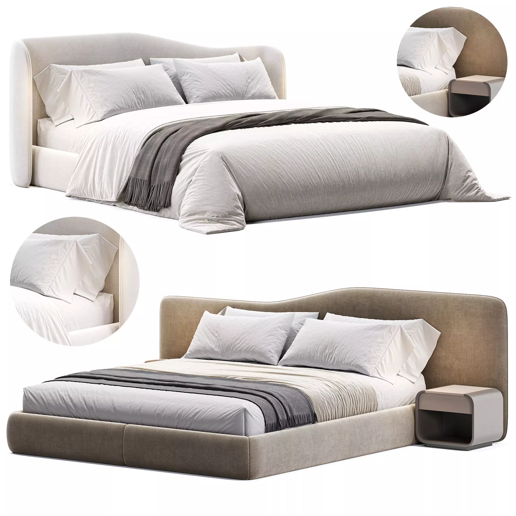  Zima Bed By Thehighwall 3D model_0