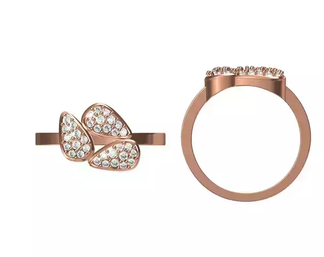 Wedding Engagement Women Ring STL JCD Details