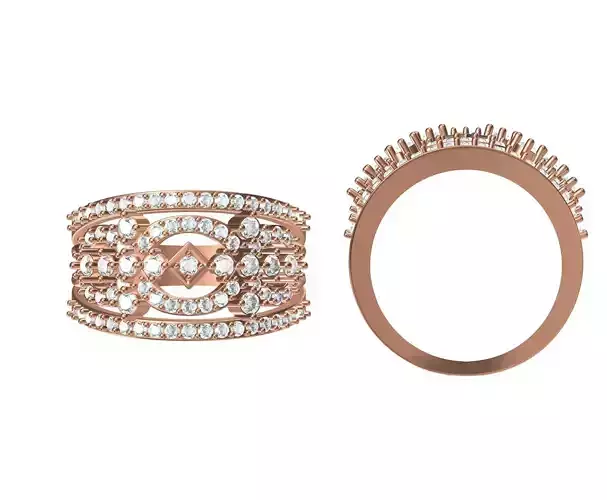 Wedding Engagement Women Ring STL JCD Details