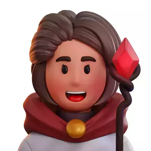 Magician Avatar 3D Icon