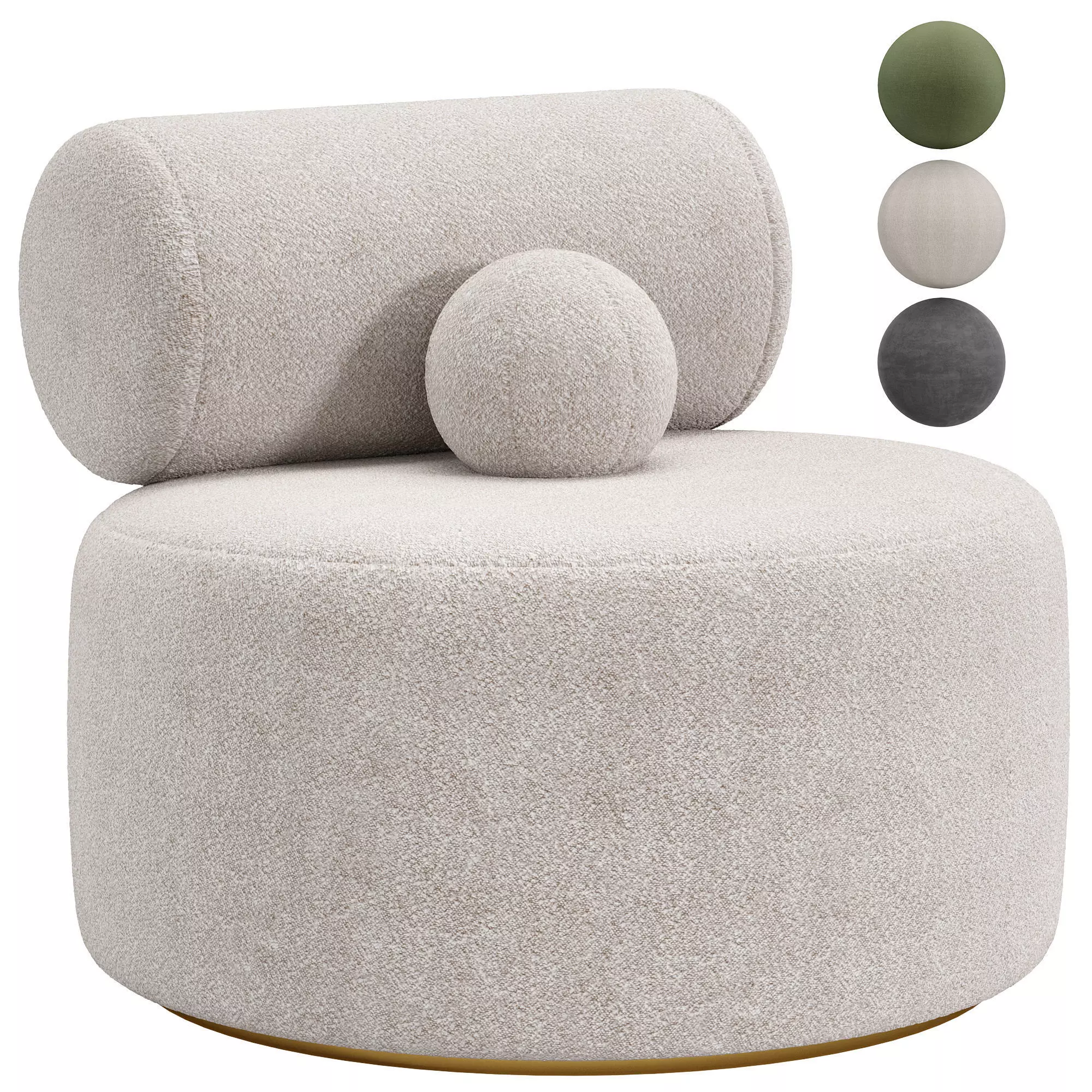 POLTRONA POLLUX Armchair by Archtechtour 3D model_0