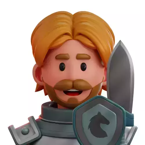 Warrior Knight Avatar 3D Icon