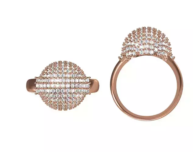 Wedding Engagement Women Ring STL JCD Details