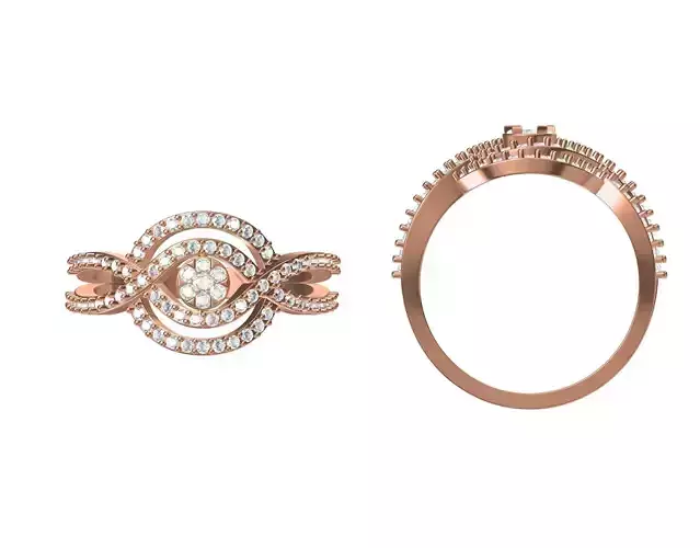 Wedding Engagement Women Ring STL JCD Details