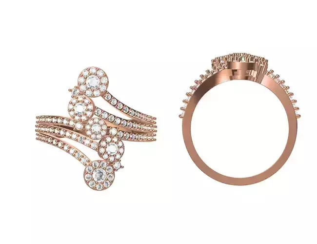 Wedding Engagement Women Ring STL JCD Details