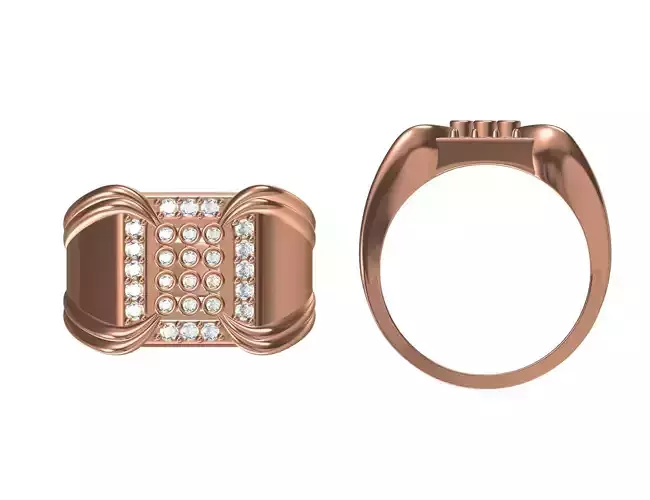 Wedding Engagement Women Ring STL JCD Details