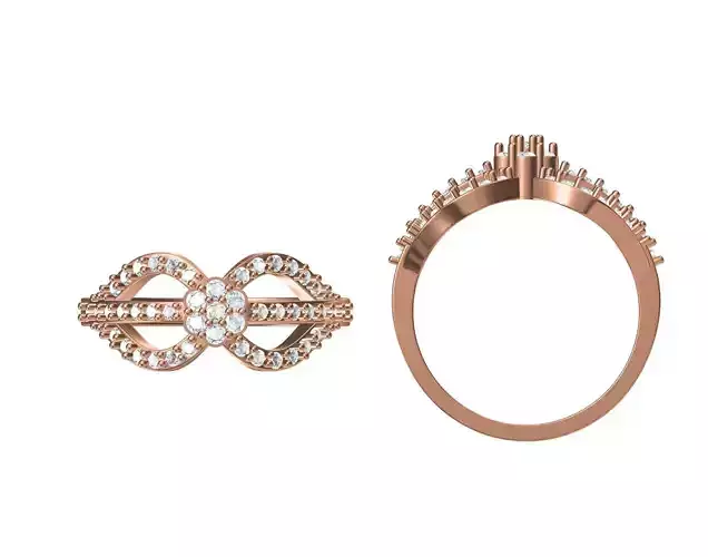 Wedding Engagement Women Ring STL JCD Details