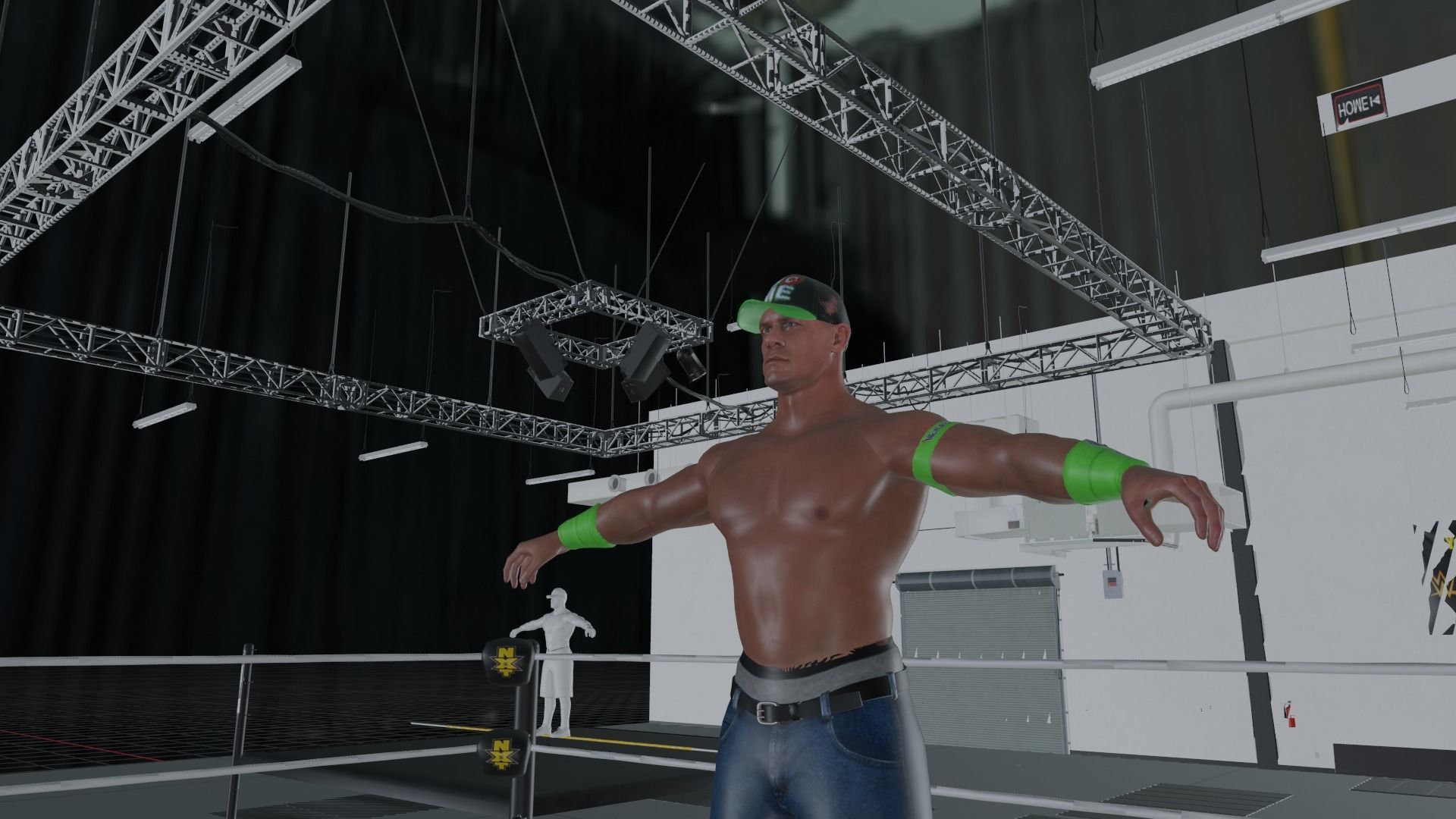WWE Superstar John cena Practice pack Free 3D model_3