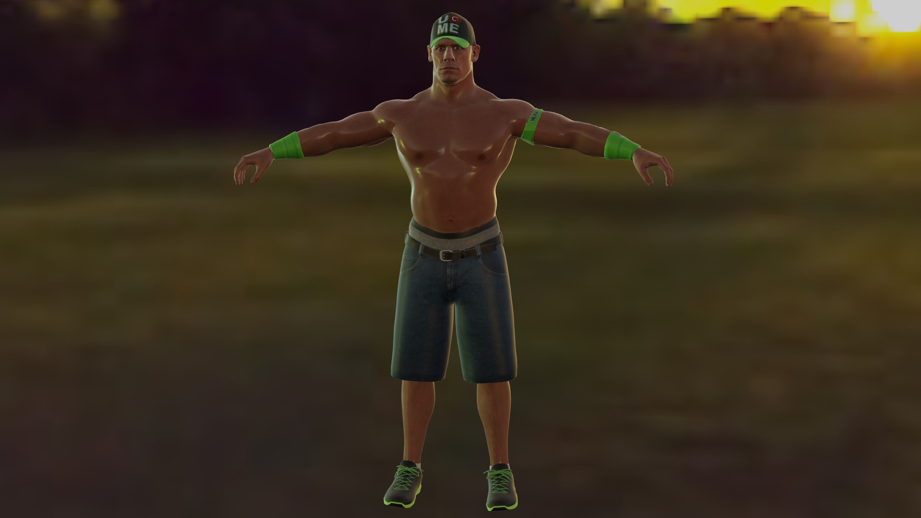 WWE Superstar John cena Practice pack Free 3D model_6