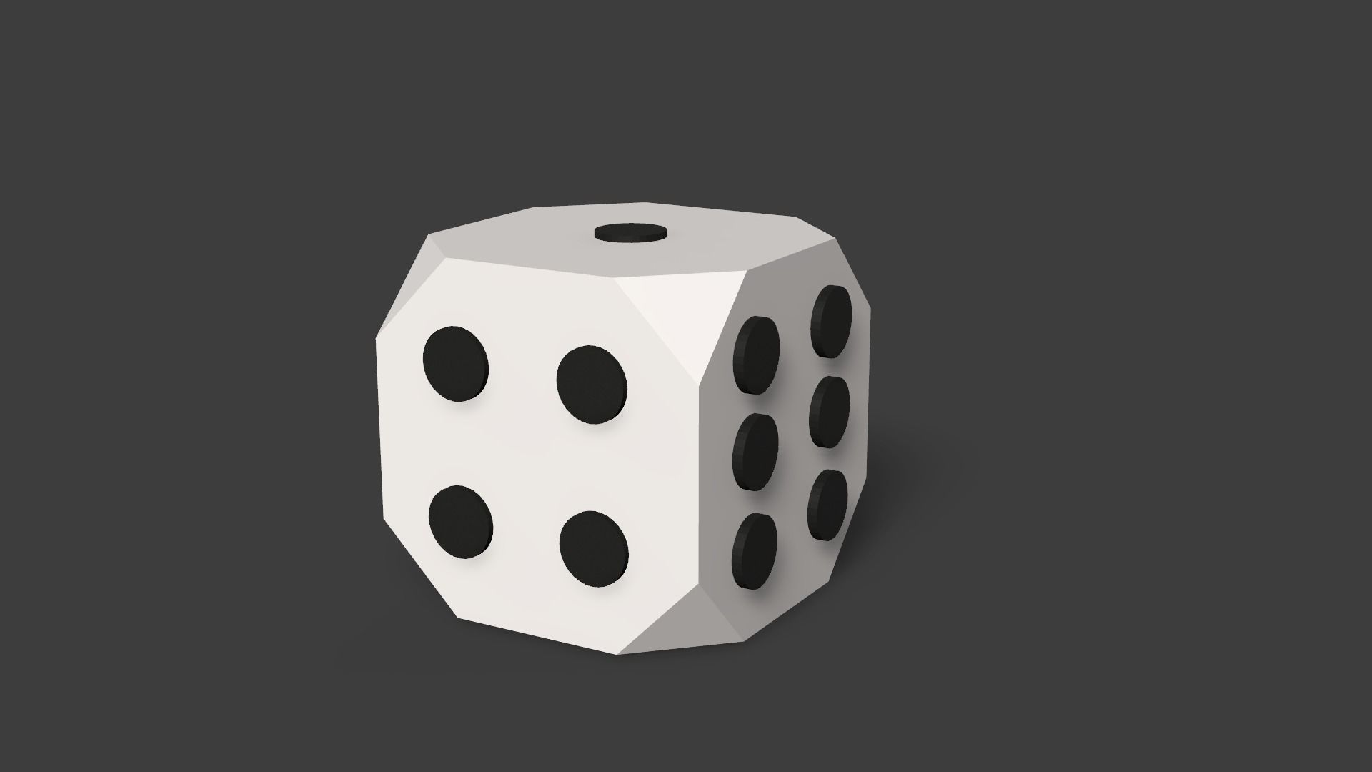 Six Sided Die Low-poly 3D model_18