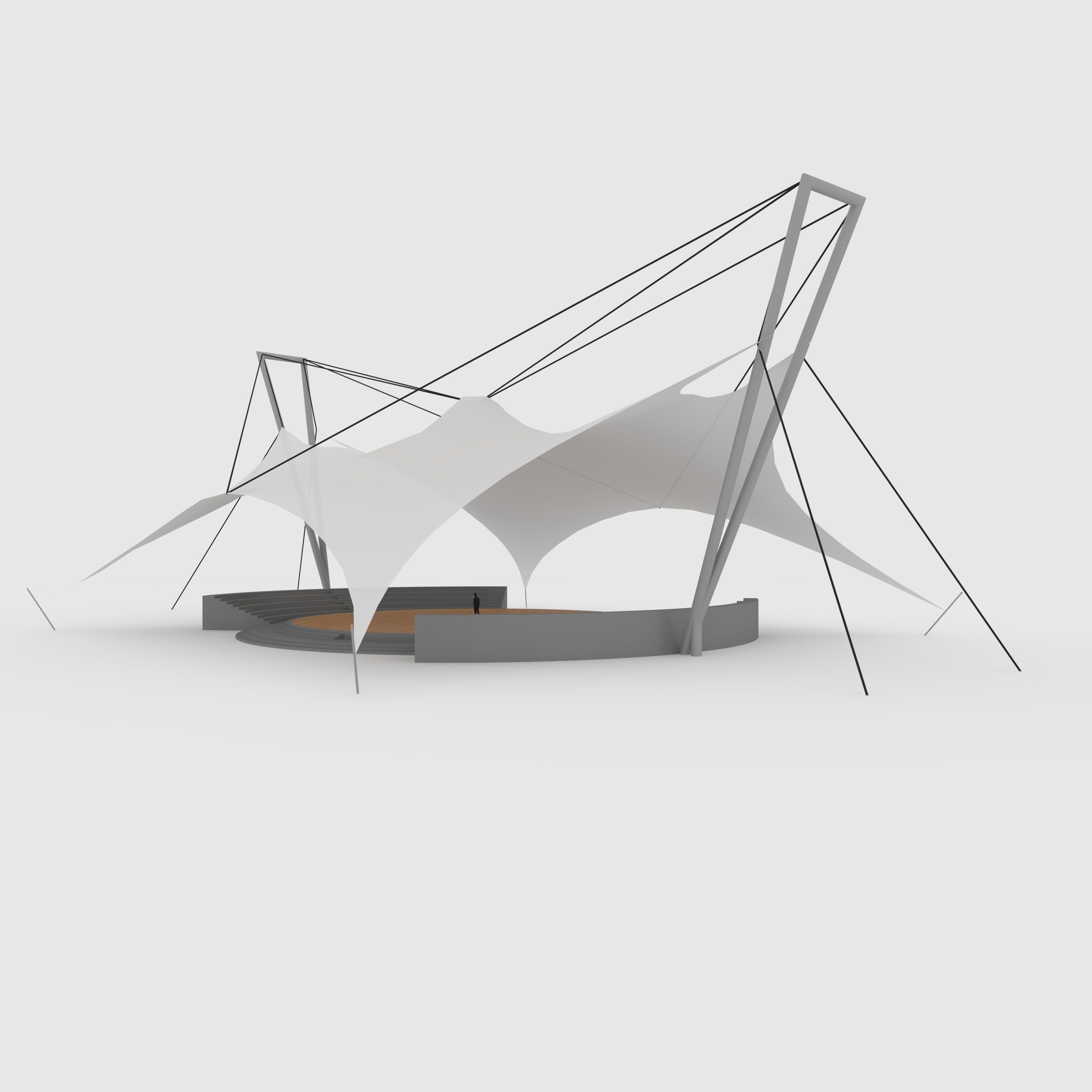 Membrane Tensile 4 3D model_4